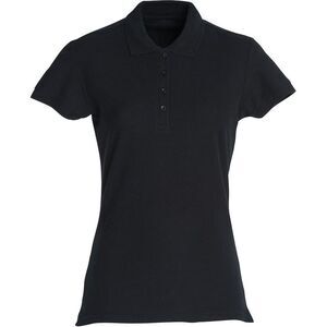 Clique Womens/Ladies Plain Polo Shirt / Black